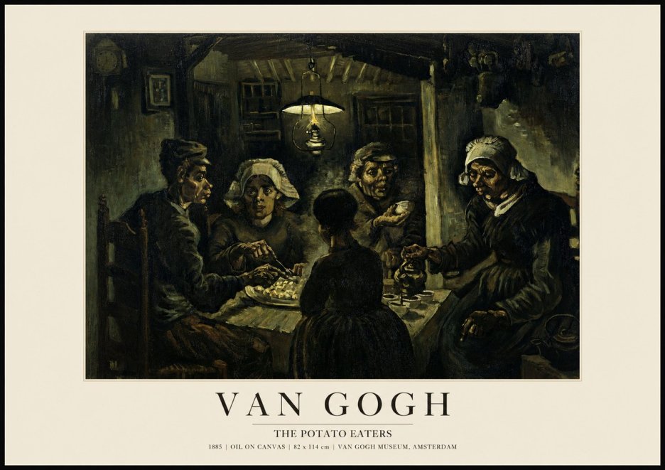 Van Gogh The Potato Eaters II No1 - Plakát