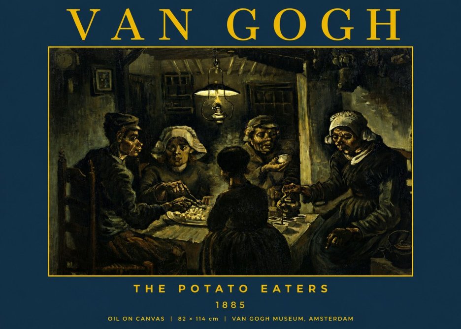Van Gogh The Potato Eaters II No2 - Plakát