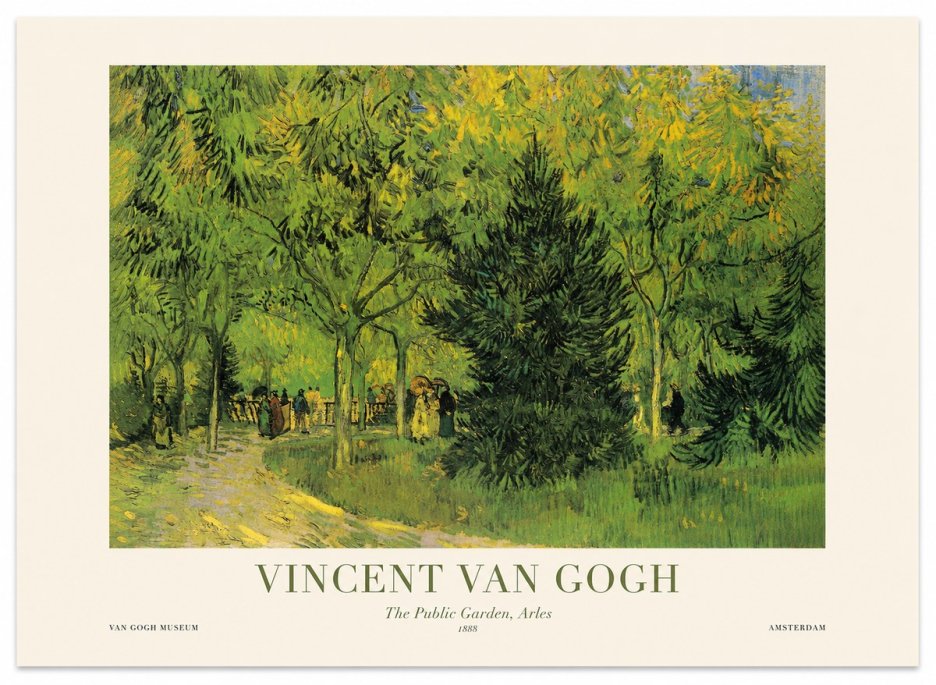 Van Gogh The Public Garden, Arles No1 - Plakát
