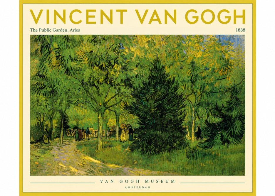 Van Gogh The Public Garden, Arles No4 - Plakát