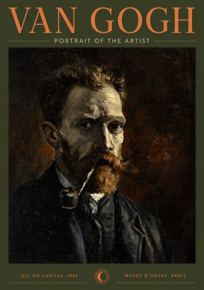 Van Gogh Portrait of the Artist I No5 - Plakát