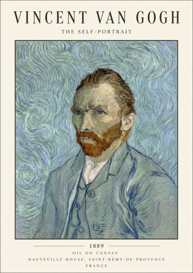 Van Gogh The Self-portrait No3 - Plakát