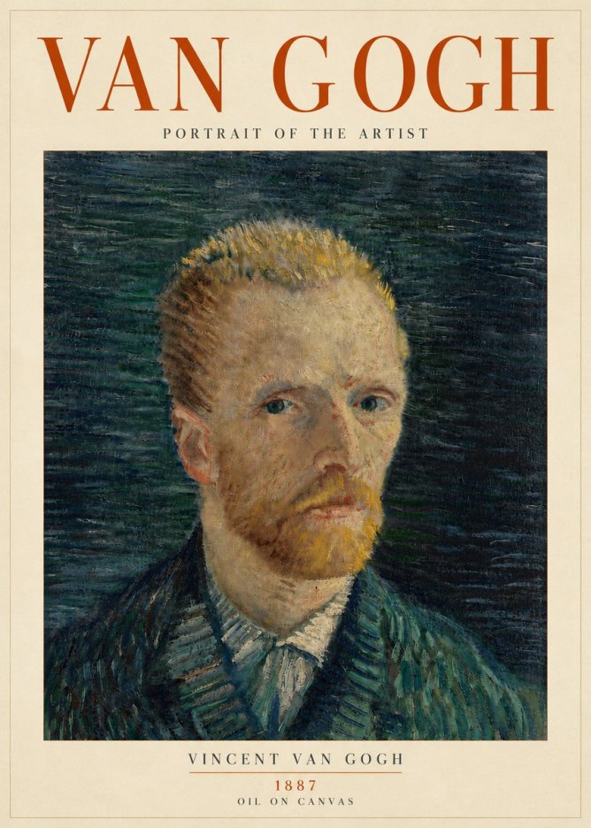 Van Gogh Portrait of the Artist II No5 - Plakát
