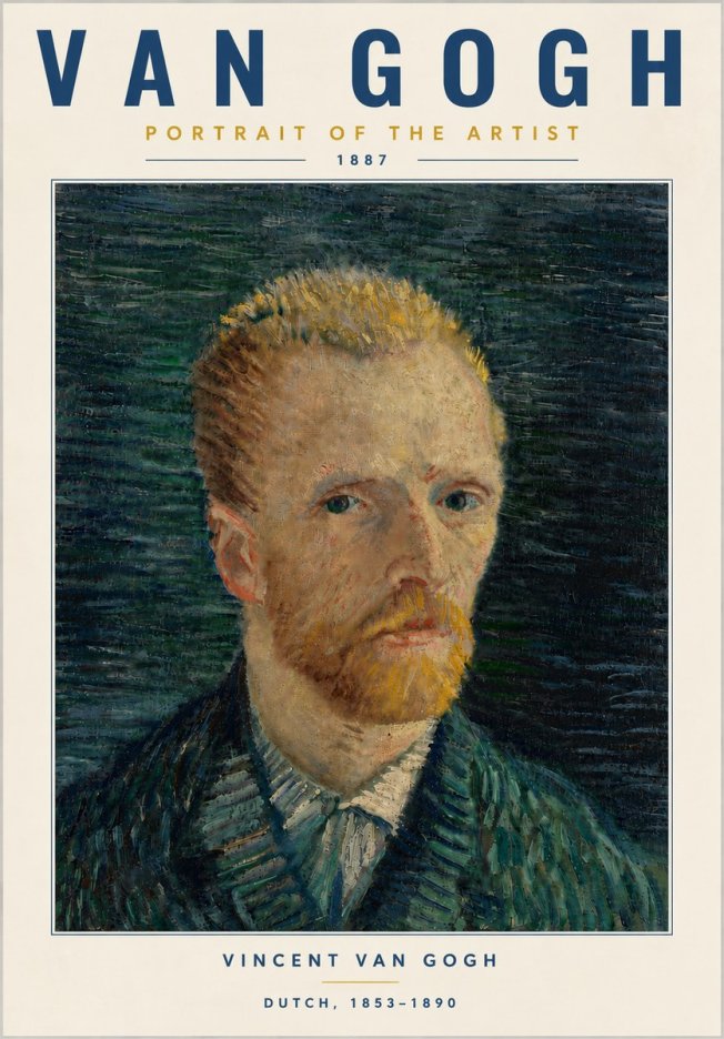 Van Gogh Portrait of the Artist II No6 - Plakát