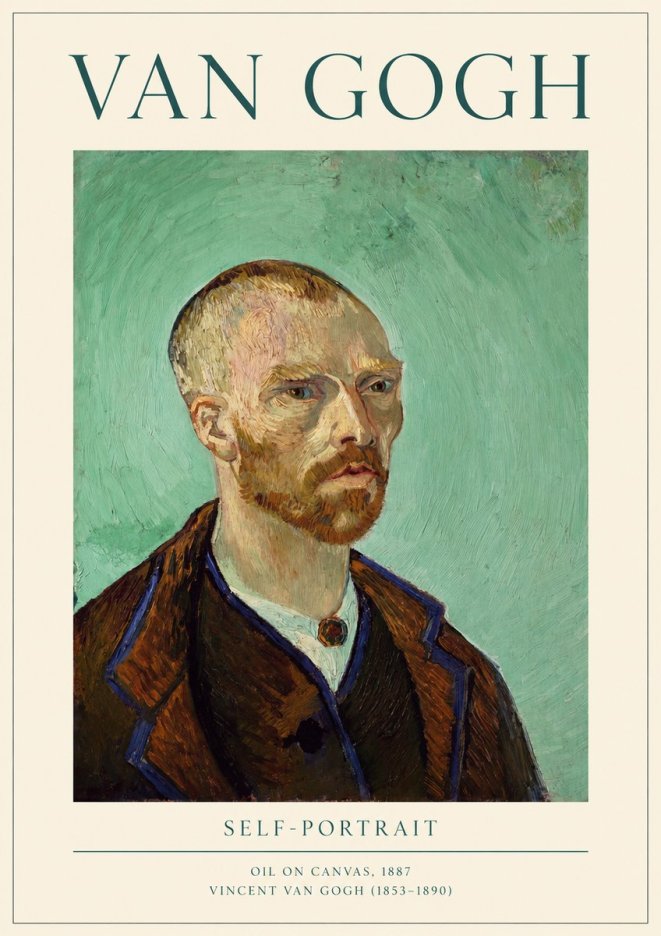 Van Gogh Self-portrait III No1 - Plakát