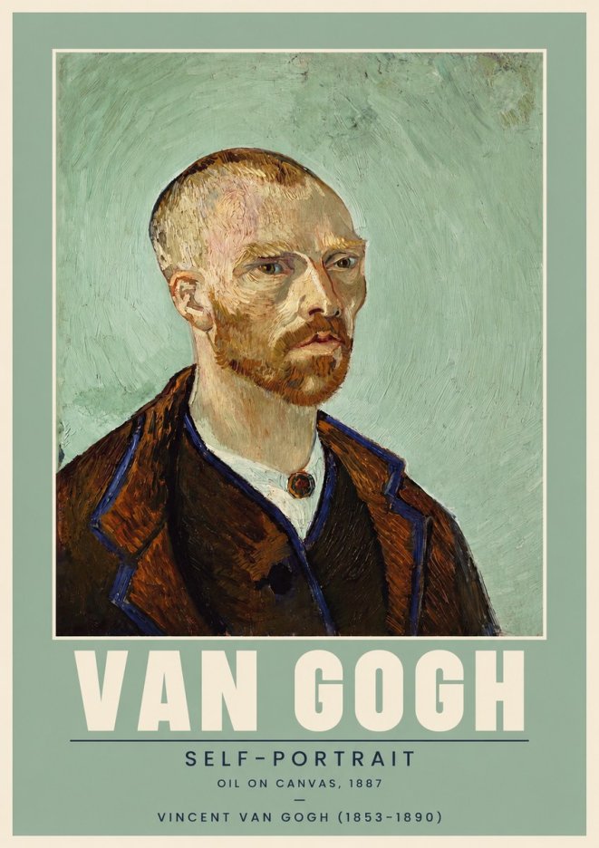 Van Gogh Self-portrait III No2 - Plakát