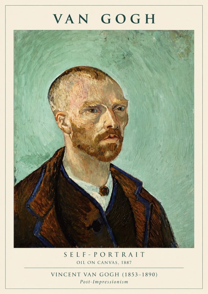 Van Gogh Self-portrait III No3 - Plakát
