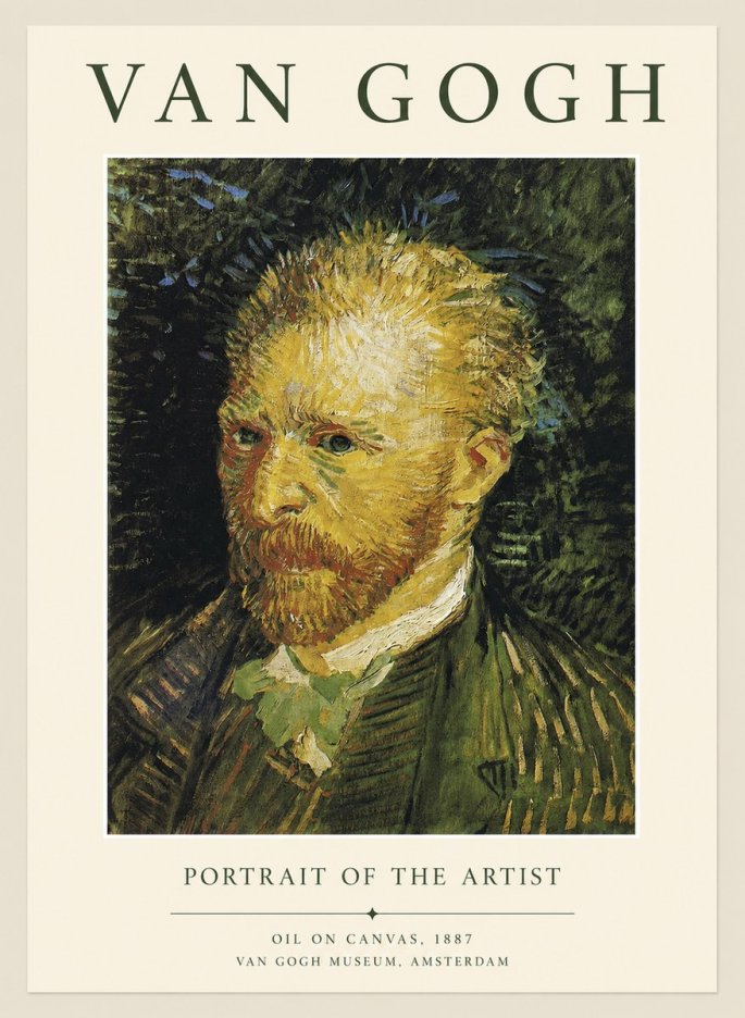 Van Gogh Portrait of the Artist III No1 - Plakát