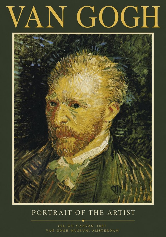 Van Gogh Portrait of the Artist III No2 - Plakát