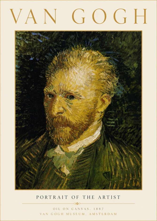 Van Gogh Portrait of the Artist III No6 - Plakát