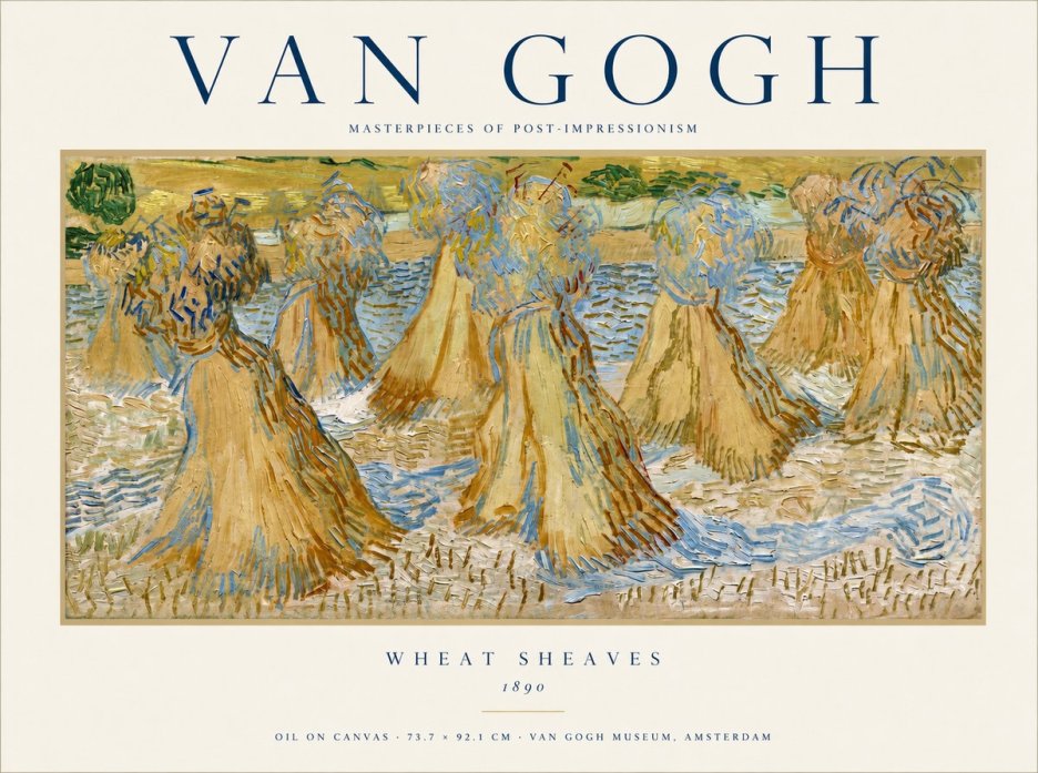 Van Gogh Wheat Sheaves No1 - Plakát