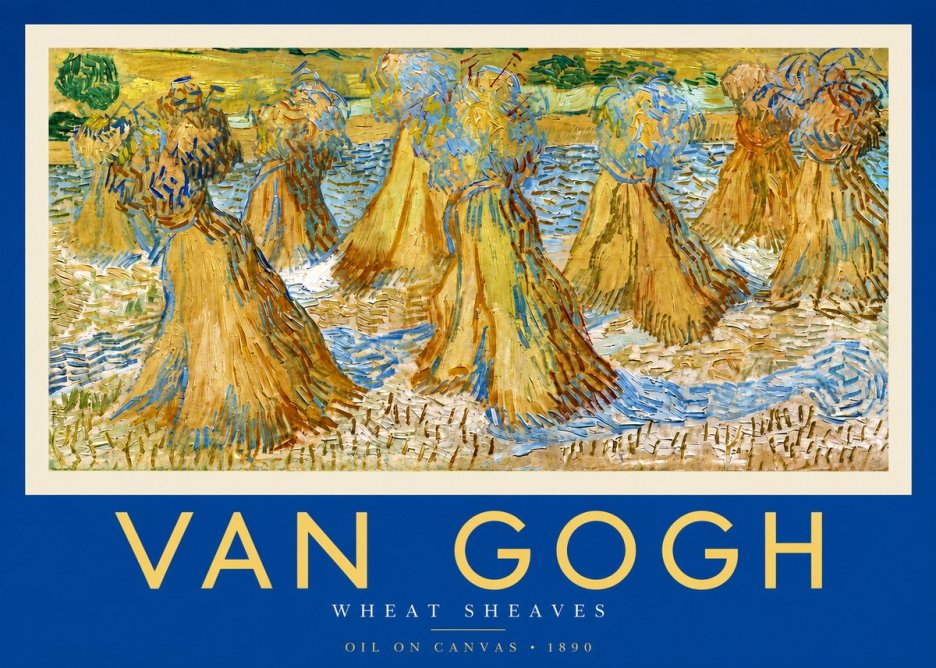 Van Gogh Wheat Sheaves No3 - Plakát