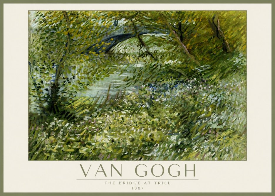 Van Gogh The Bridge at Triel No2 - Plakát
