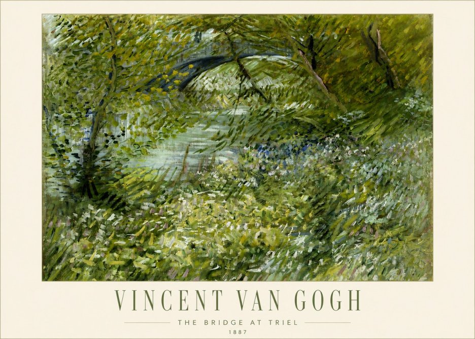 Van Gogh The Bridge at Triel No3 - Plakát