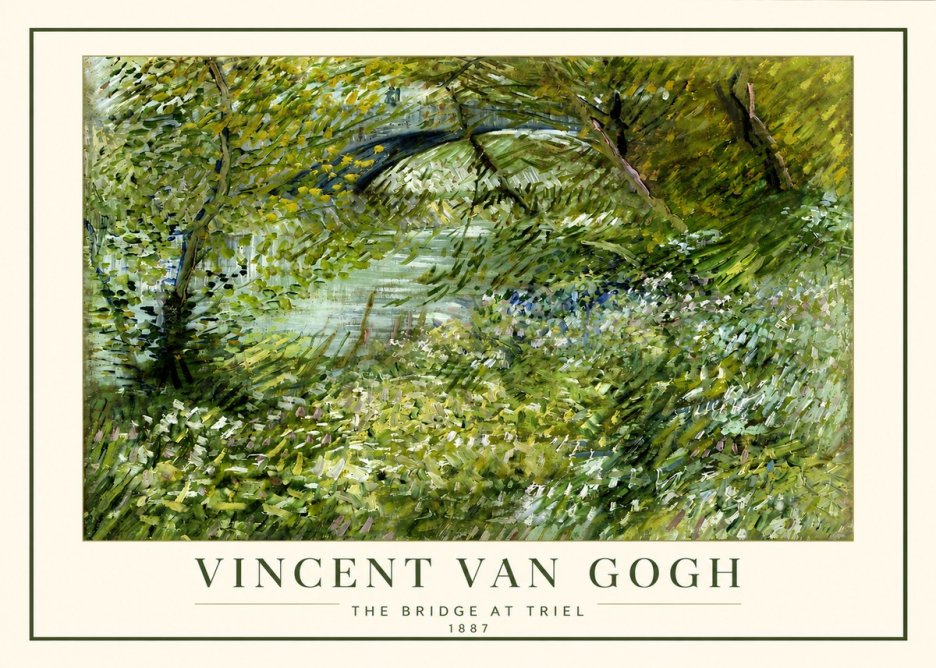 Van Gogh The Bridge at Triel No4 - Plakát