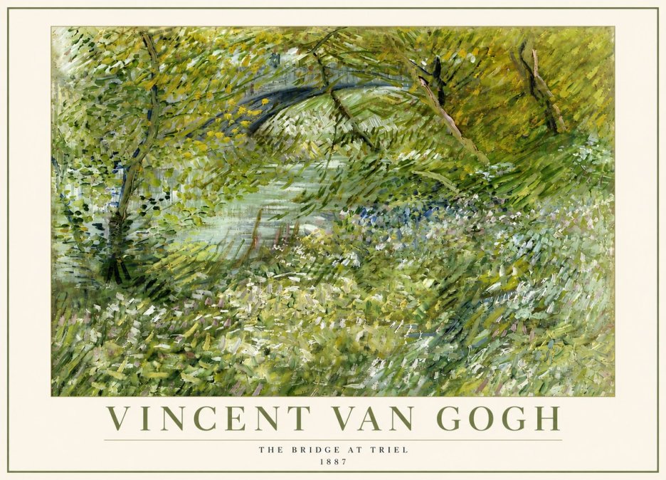 Van Gogh The Bridge at Triel No5 - Plakát