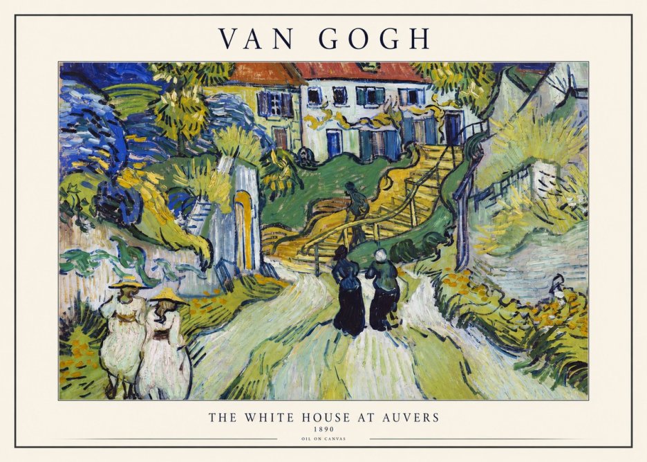 Van Gogh The White House at Auvers No1 - Plakát