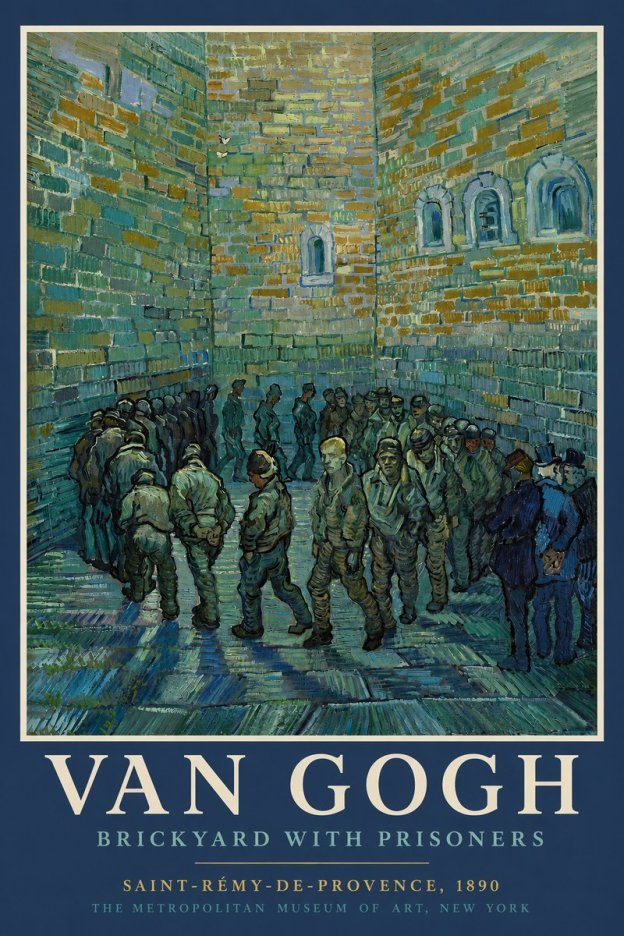 Van Gogh Brickyard with Prisoners No2 - Plakát