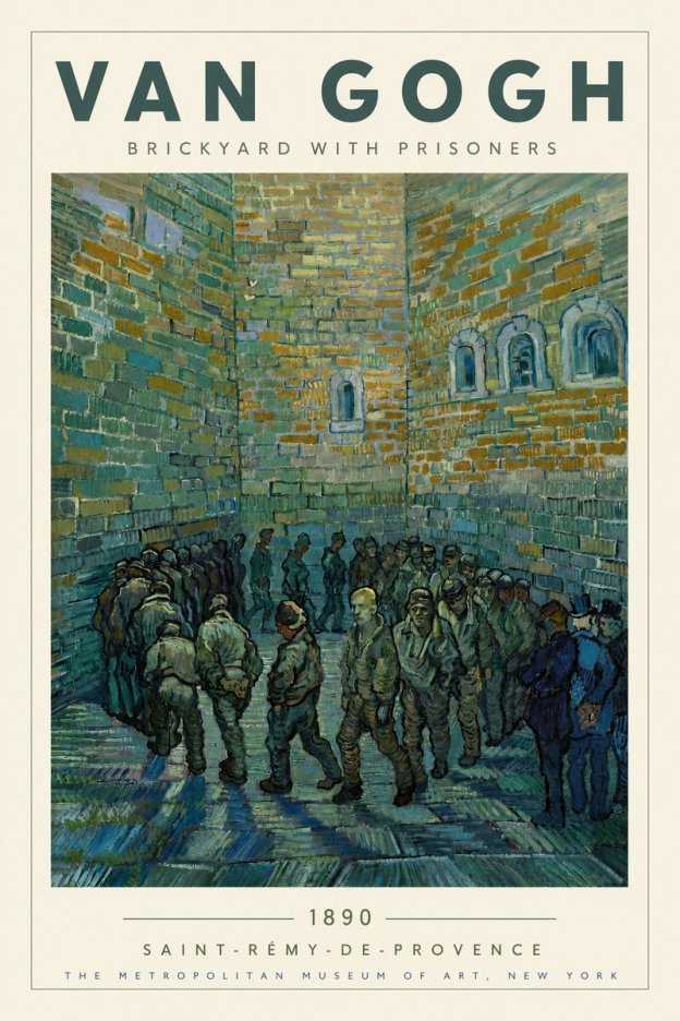 Van Gogh Brickyard with Prisoners No3 - Plakát