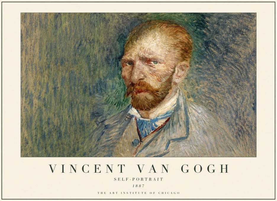 Van Gogh Self-portrait V No3 - Plakát