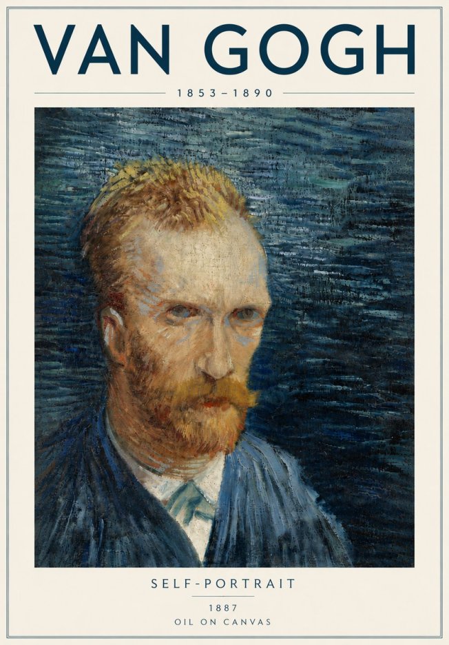 Van Gogh Self-portrait VI No5 - Plakát