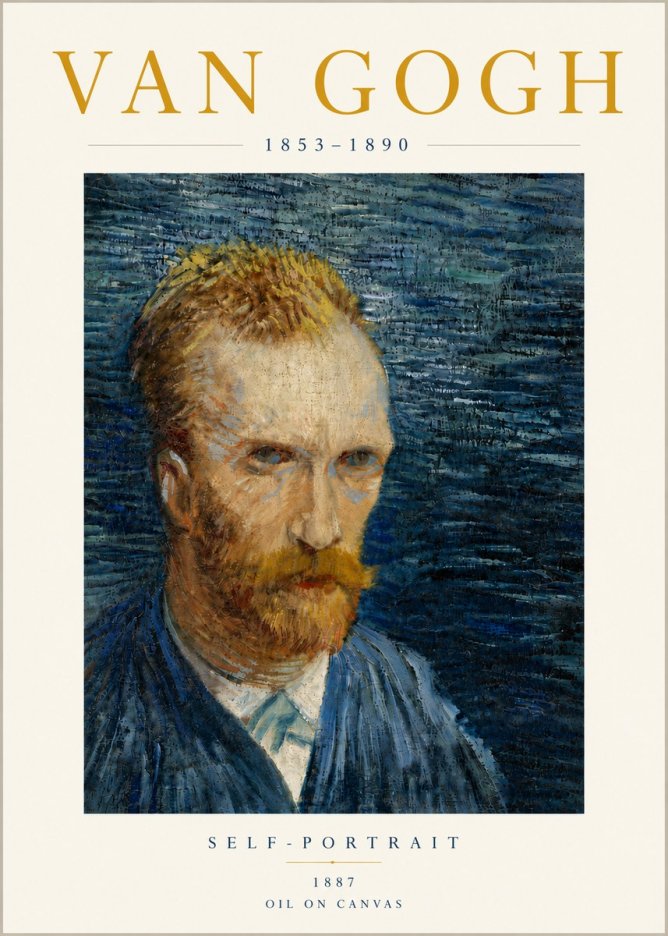 Van Gogh Self-portrait VI No6 - Plakát