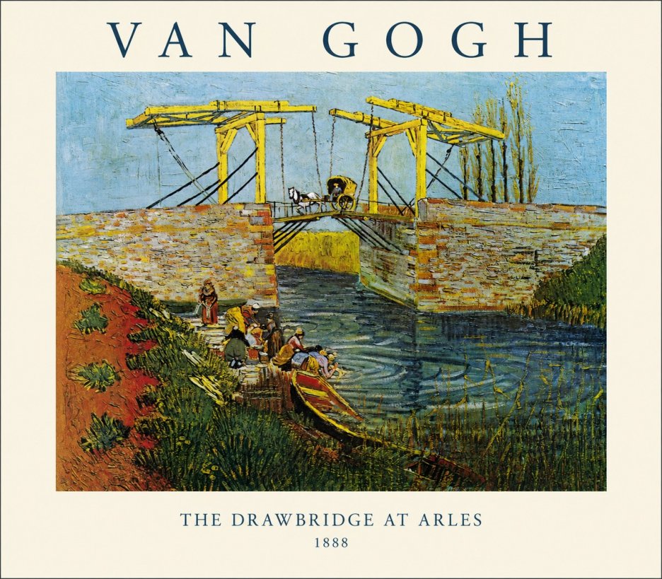 Van Gogh The Drawbridge at Arles III No1 - Plakát