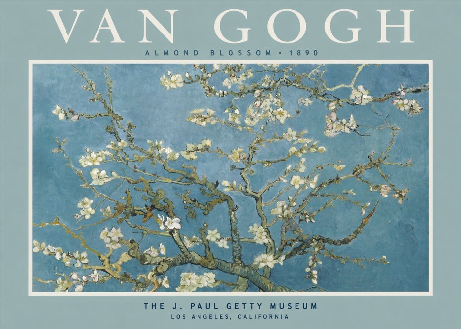 Van Gogh Almond Blossom No5 - Plakát