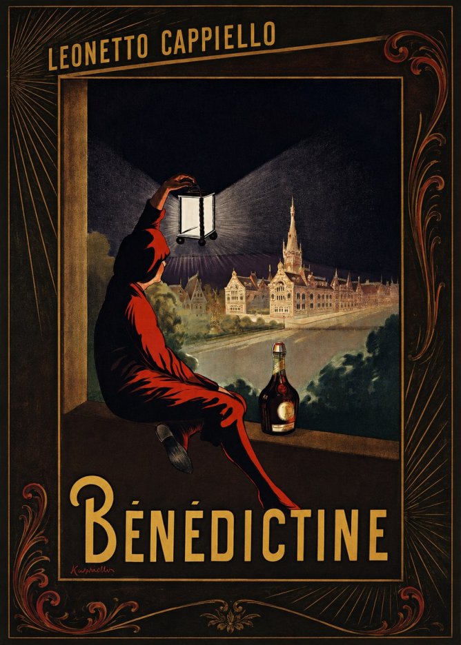Leonetto Cappiello Bénédictine No2 - Plakát