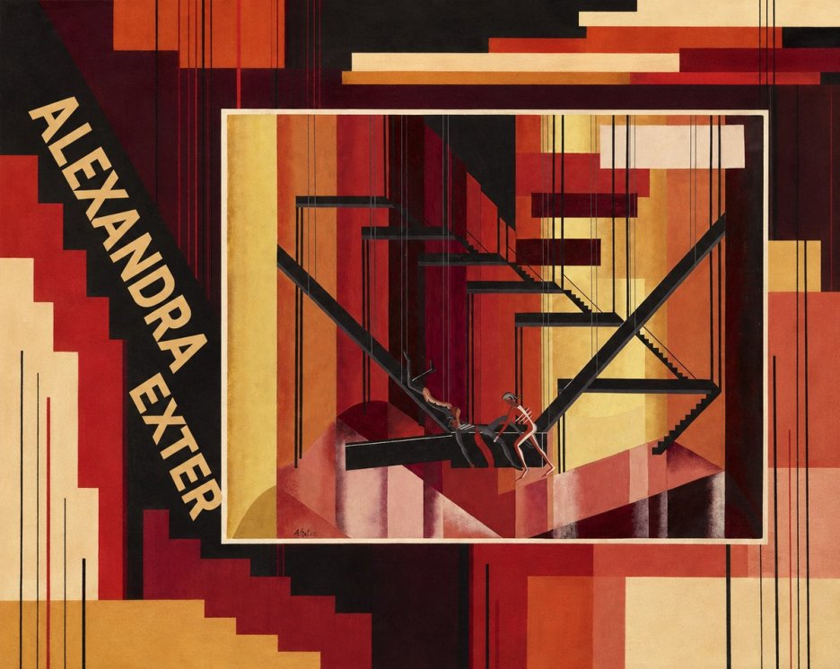 Alexandra Exter Constructivist Stage Design No2 - Plakát