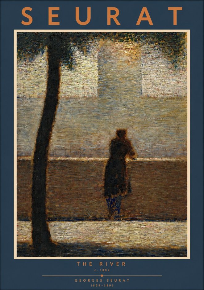 Seurat The River No2 - Plakát