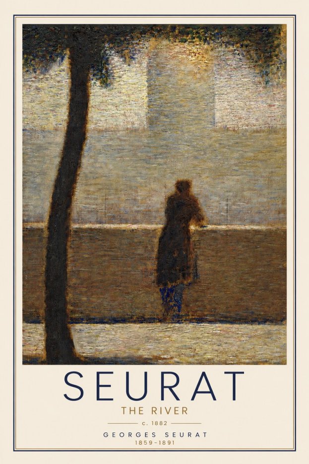 Seurat The River No3 - Plakát