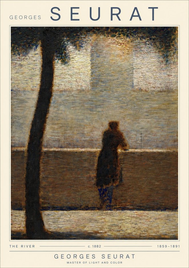 Seurat The River No4 - Plakát