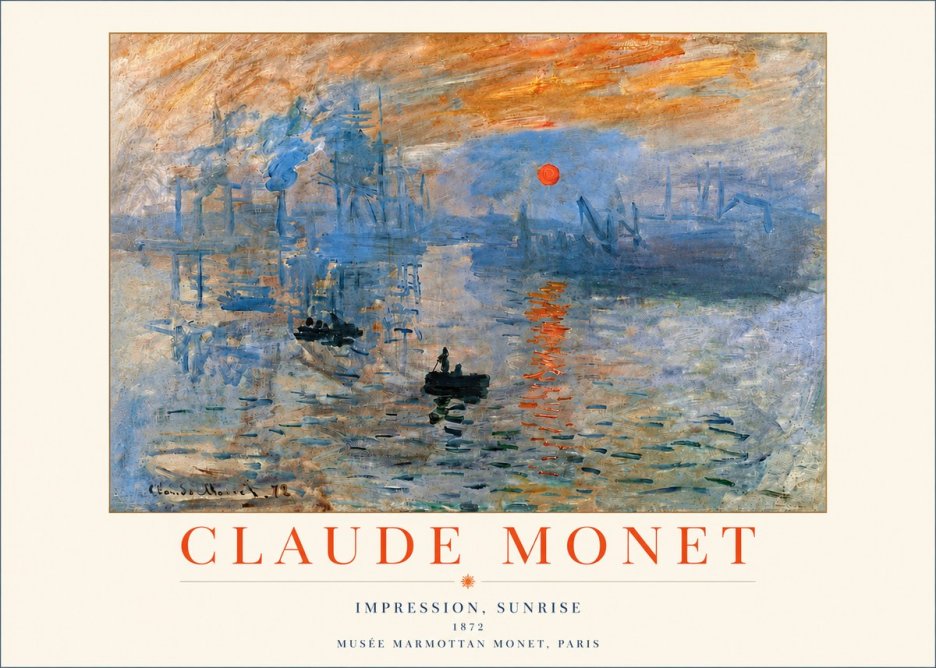 Monet Impression, Sunrise I No4 - Plakát