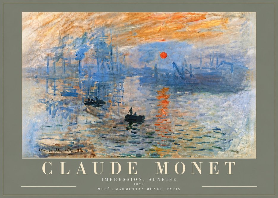 Monet Impression, Sunrise I No5 - Plakát