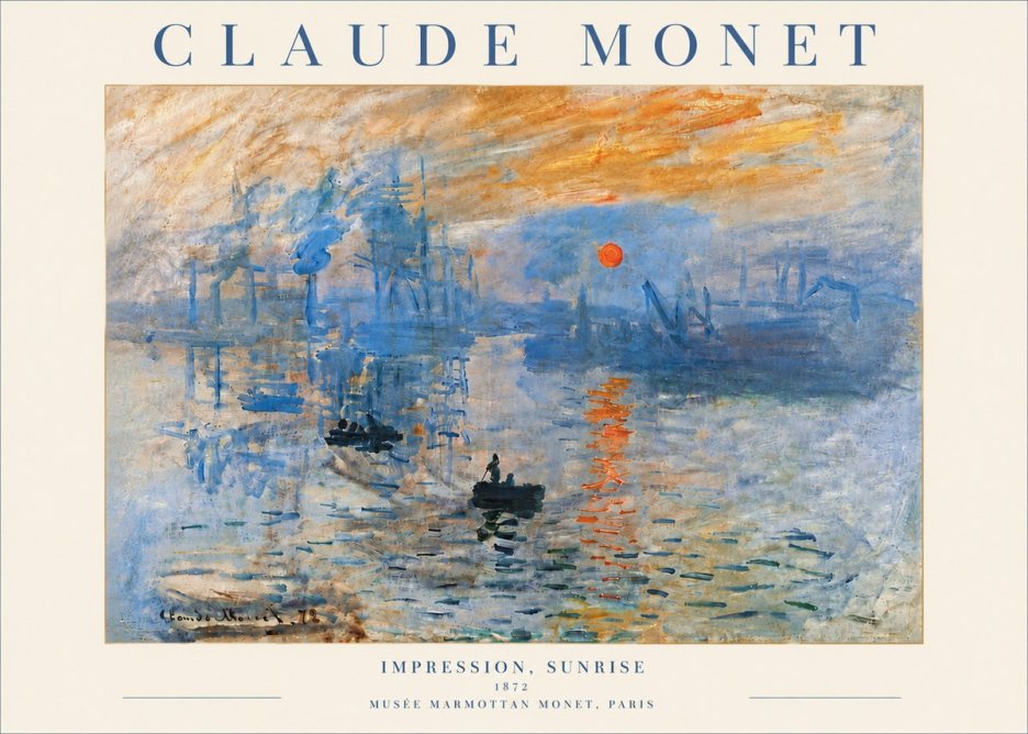 Monet Impression, Sunrise I No6 - Plakát