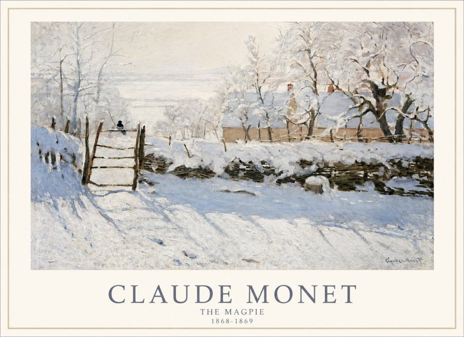 Monet The Magpie No1 - Plakát