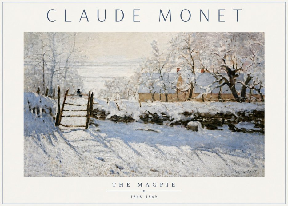 Monet The Magpie No5 - Plakát
