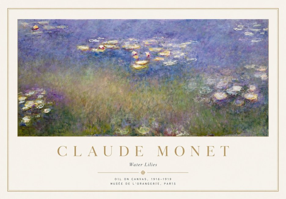 Monet Water Lilies VII No1 - Plakát