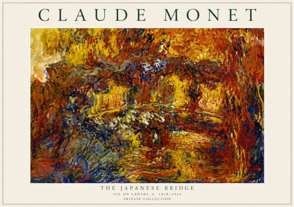 Monet The Japanese Bridge II No6 - Plakát