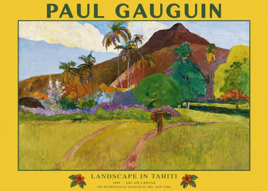 Paul Gauguin Landscape in Tahiti II No1 - Plakát
