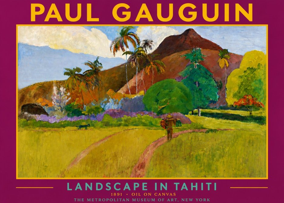 Paul Gauguin Landscape in Tahiti II No4 - Plakát