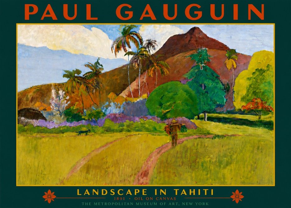 Paul Gauguin Landscape in Tahiti II No6 - Plakát