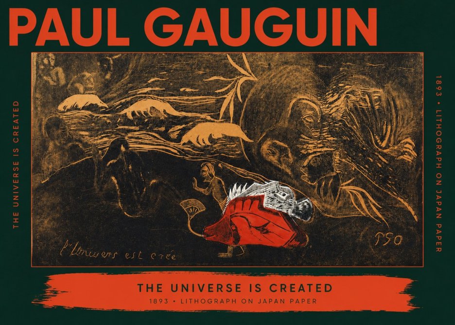 Paul Gauguin The Universe Is Created III No2 - Plakát