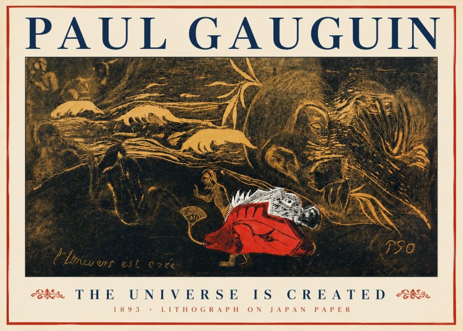 Paul Gauguin The Universe Is Created III No3 - Plakát