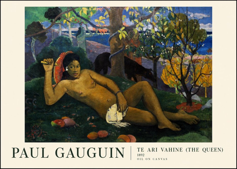 Paul Gauguin Te Ari Vahine (the Queen) No1 - Plakát