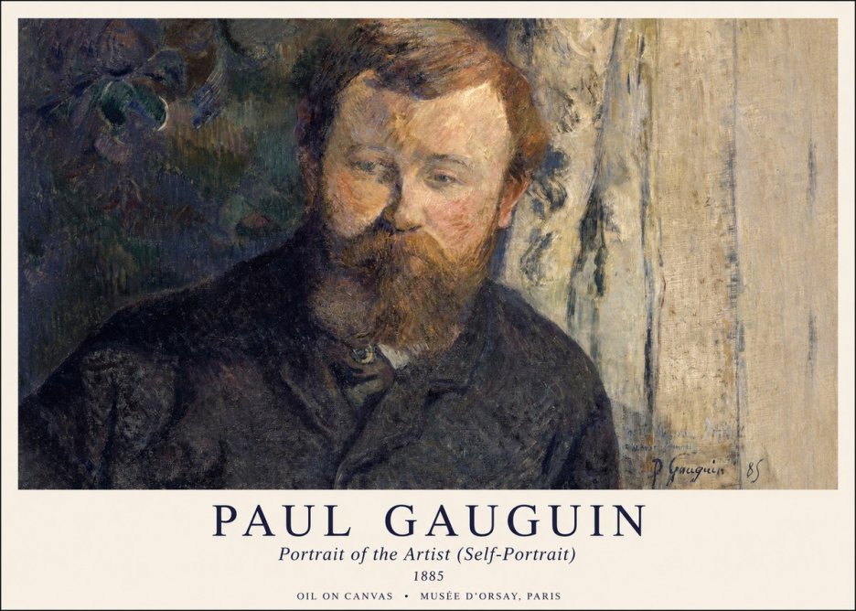 Paul Gauguin Portrait of the Artist (Self-portrait) No1 - Plakát