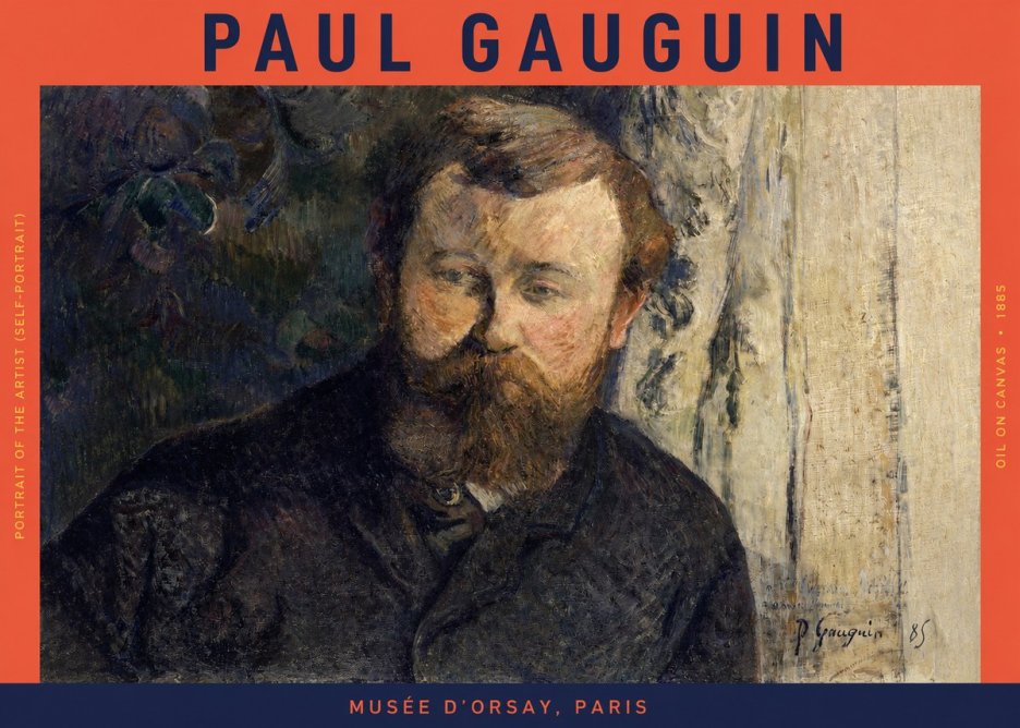 Paul Gauguin Portrait of the Artist (Self-portrait) No2 - Plakát
