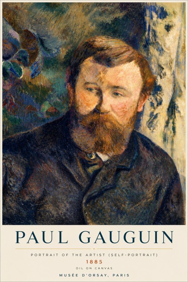 Paul Gauguin Portrait of the Artist (Self-portrait) No4 - Plakát