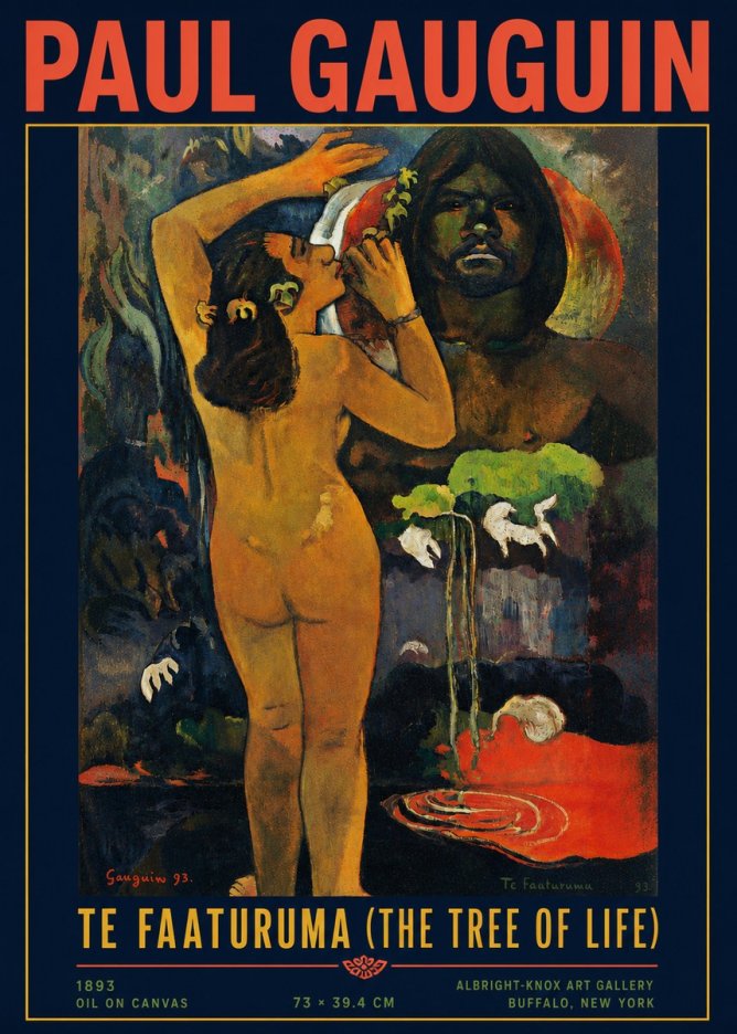 Paul Gauguin Te Faaturuma (the Tree of Life) No4 - Plakát